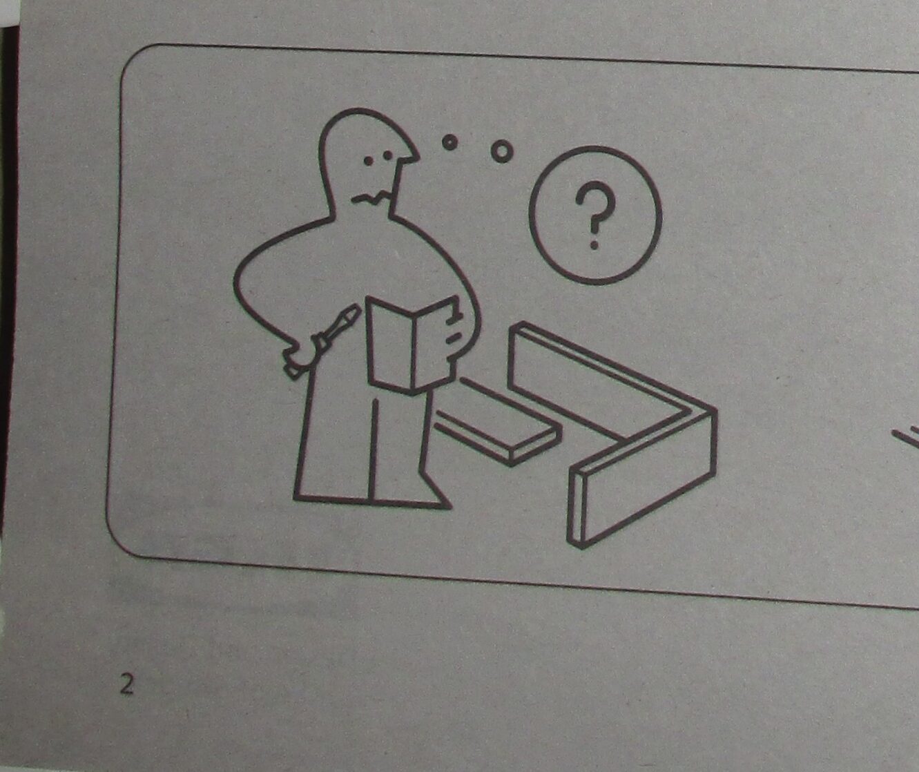 Persona no entiende manual de instrucciones para armar un mueble